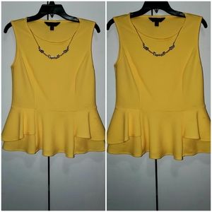 Cute Peplum Top w/ Necklace